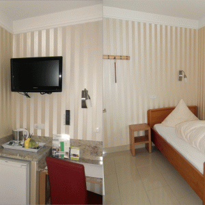 Einzelzimmer bei Business Hotel Raunheim